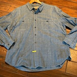 Wallace & Barnes  chambray Blue Denim Shirt xxxl